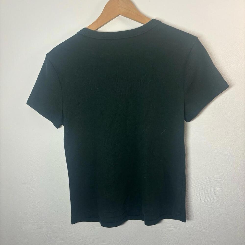 Old Navy Forest Green Baby Tee Size Large - Picture 2 of 5